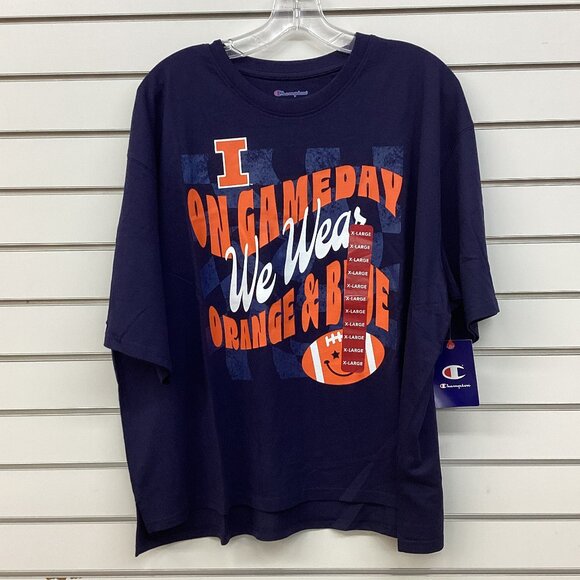 Women's‎ Blue Illinois Oversized T-Shirt - XL - Picture 1 of 3